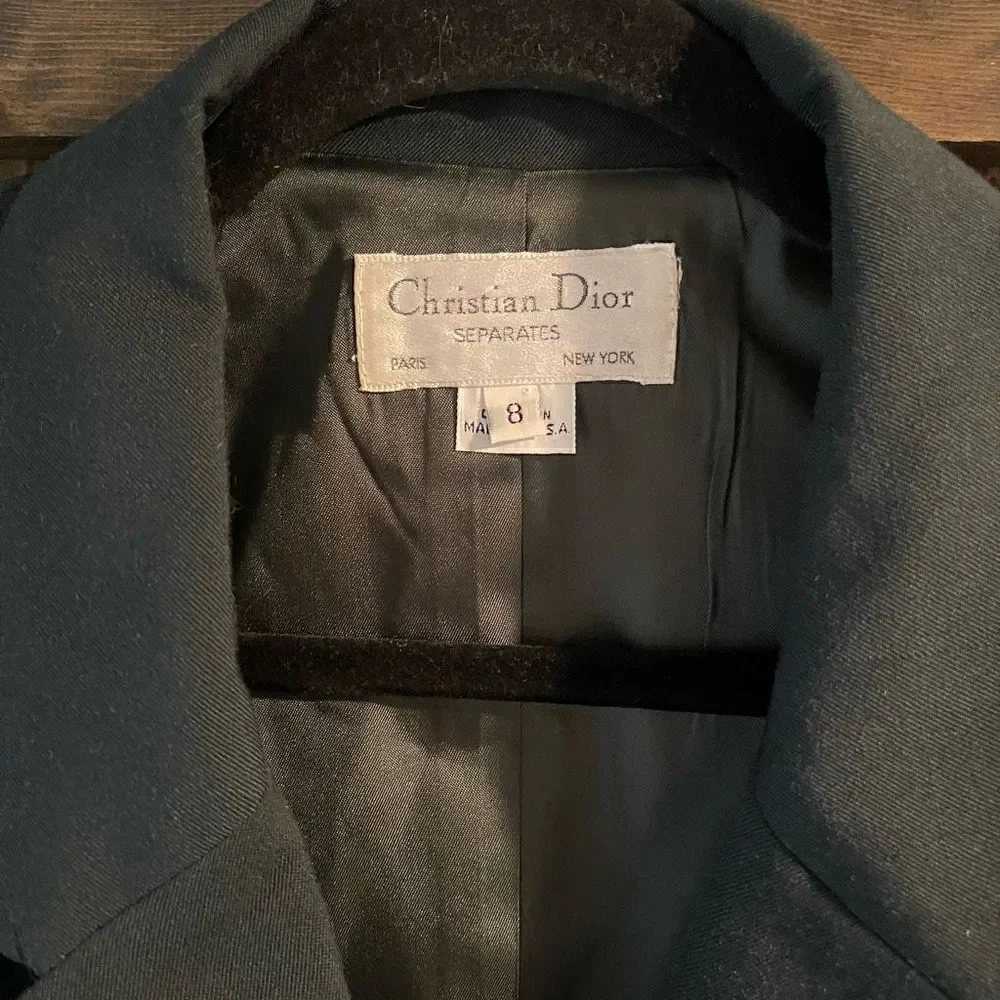 Vintage Christian Dior Wool Blazer